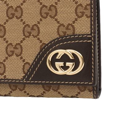 Gucci Wallet Wallet in GG Supreme, Fabric — Lifestyle View