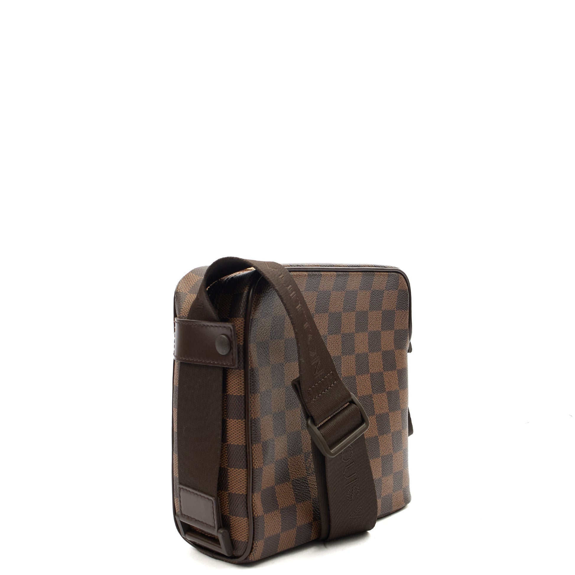 Louis Vuitton Cross Body Olaf in Damier, Canvas — Side View
