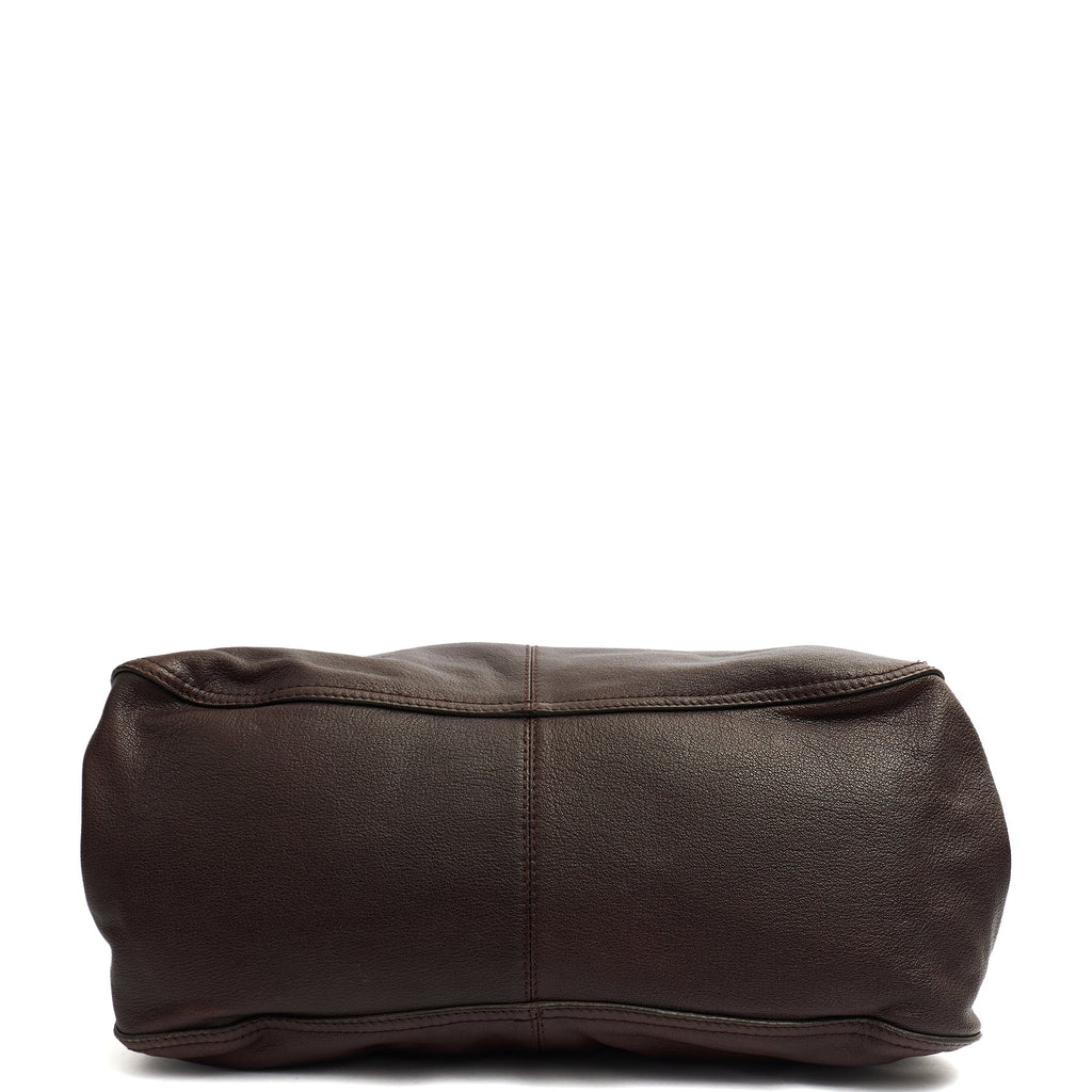 Burberry Tote Tote in Brown, Leather — Detail View