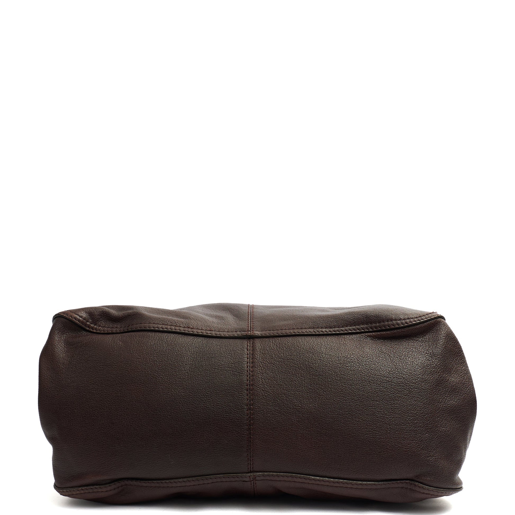 Burberry Tote Tote in Brown, Leather — Detail View