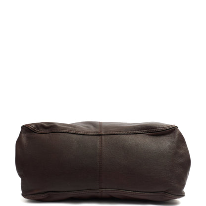 Burberry Tote Tote in Brown, Leather — Detail View