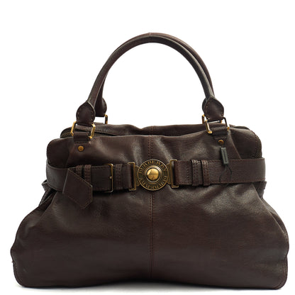 Burberry Tote Tote in Brown, Leather — Front View
