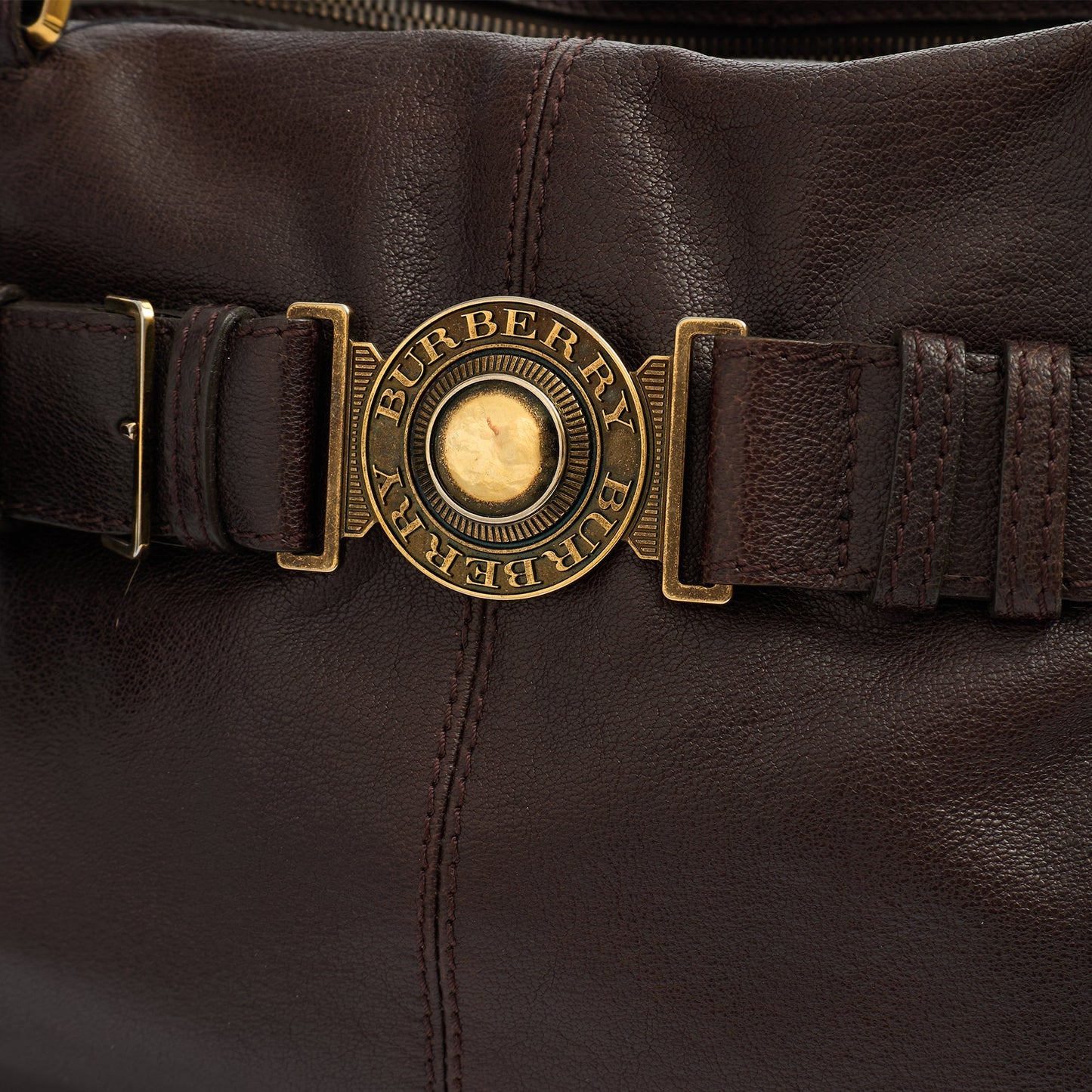 Burberry Tote Tote in Brown, Leather — Lifestyle View