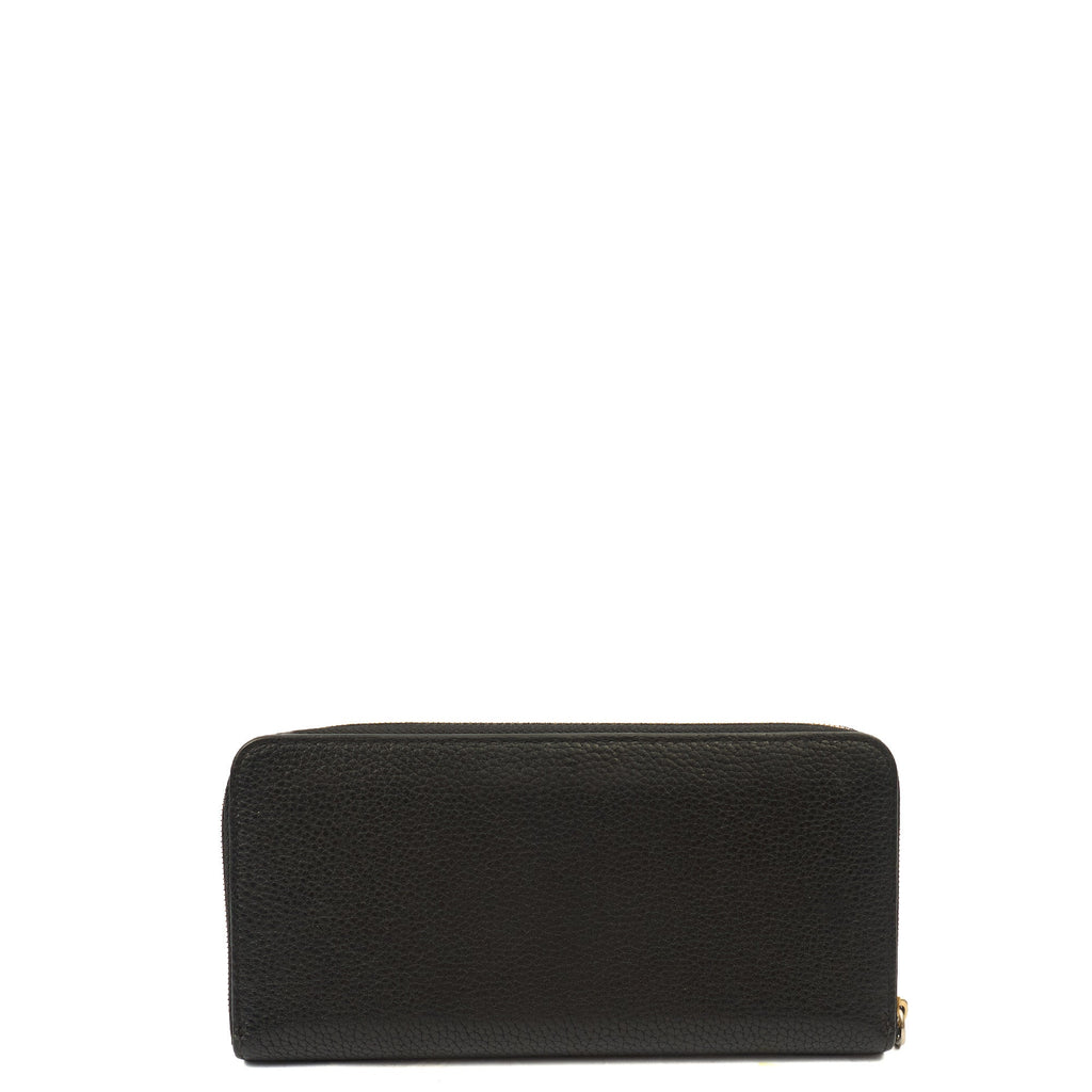 Mulberry Purse Continental Wallet  in Black, Leather — Top View