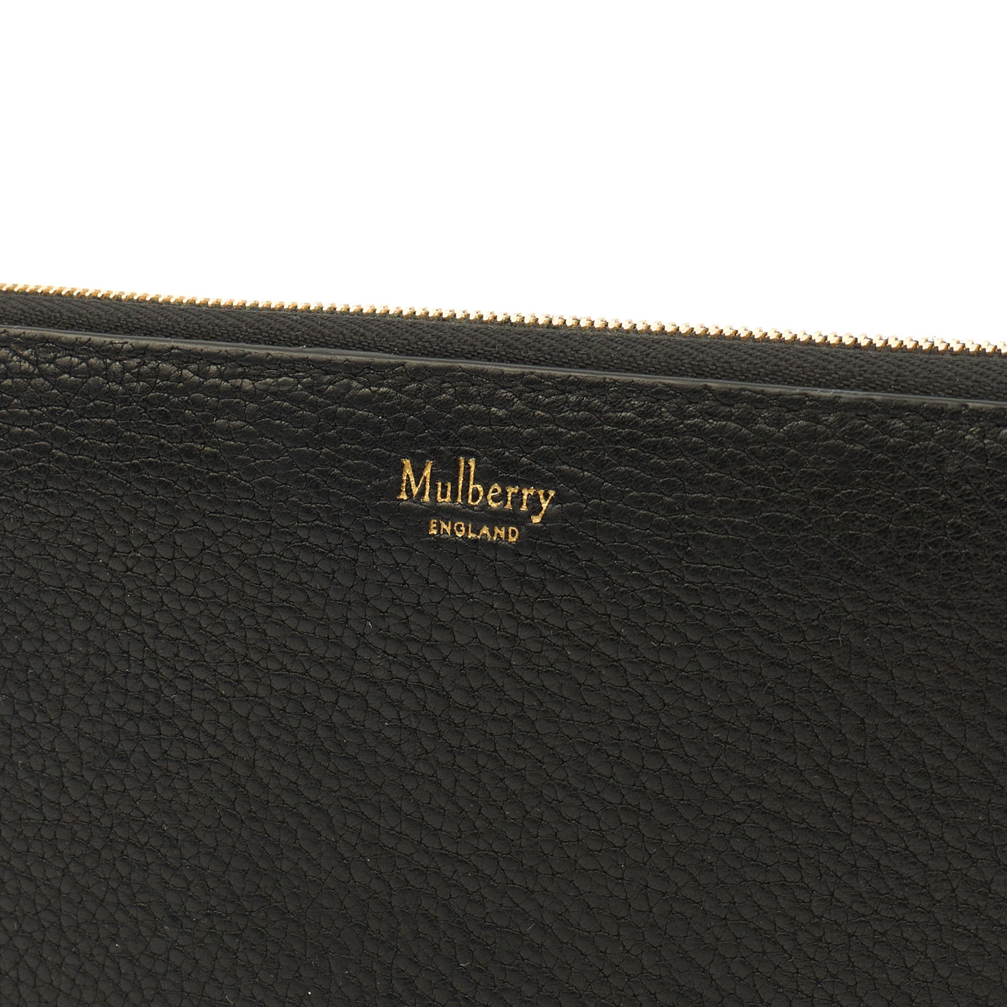 Mulberry Purse Continental Wallet  in Black, Leather — Detail View