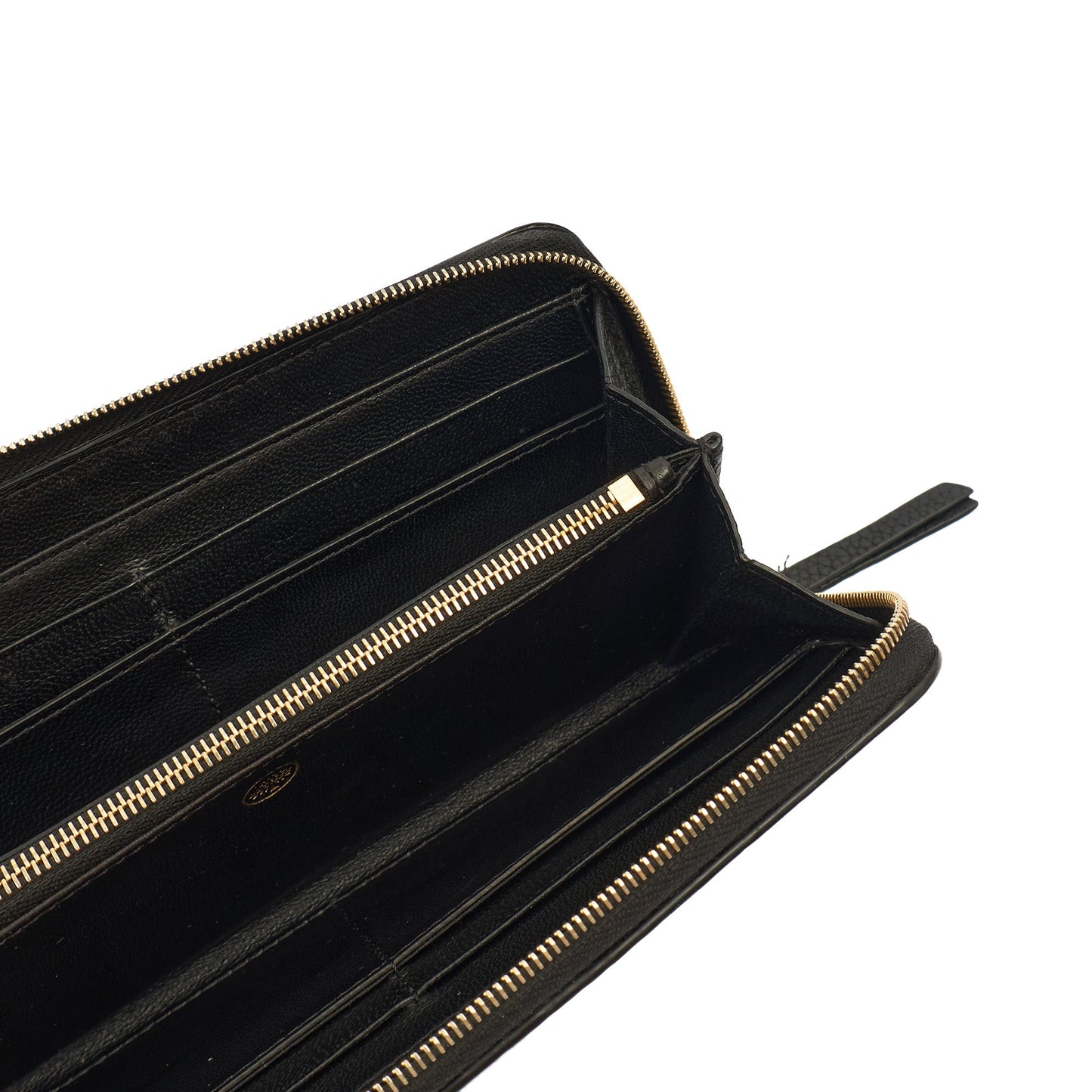 Mulberry Purse Continental Wallet  in Black, Leather — Lifestyle View