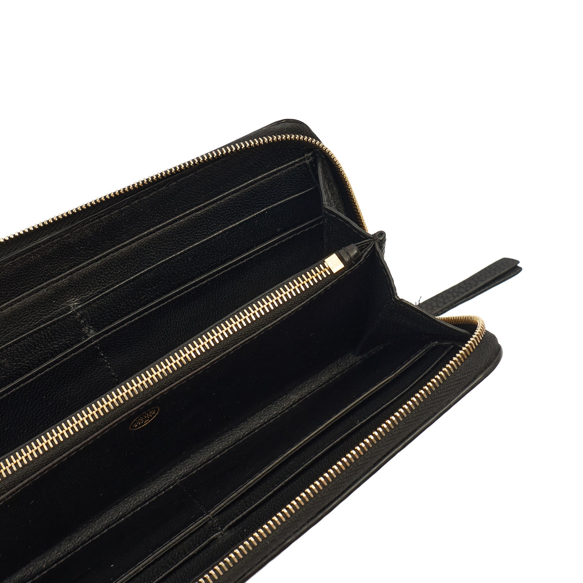 Mulberry Purse Continental Wallet  in Black, Leather — Lifestyle View