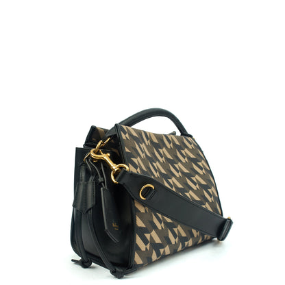 Mulberry Tote Iris - Small in Print, Canvas — Side View