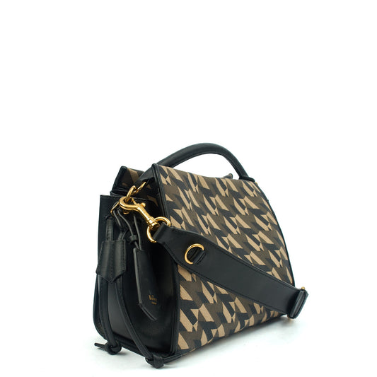 Mulberry Tote Iris - Small in Print, Canvas — Side View
