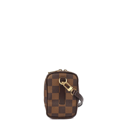 Louis Vuitton Cross Body Etui Voyage MM  in Damier, Canvas — Back View
