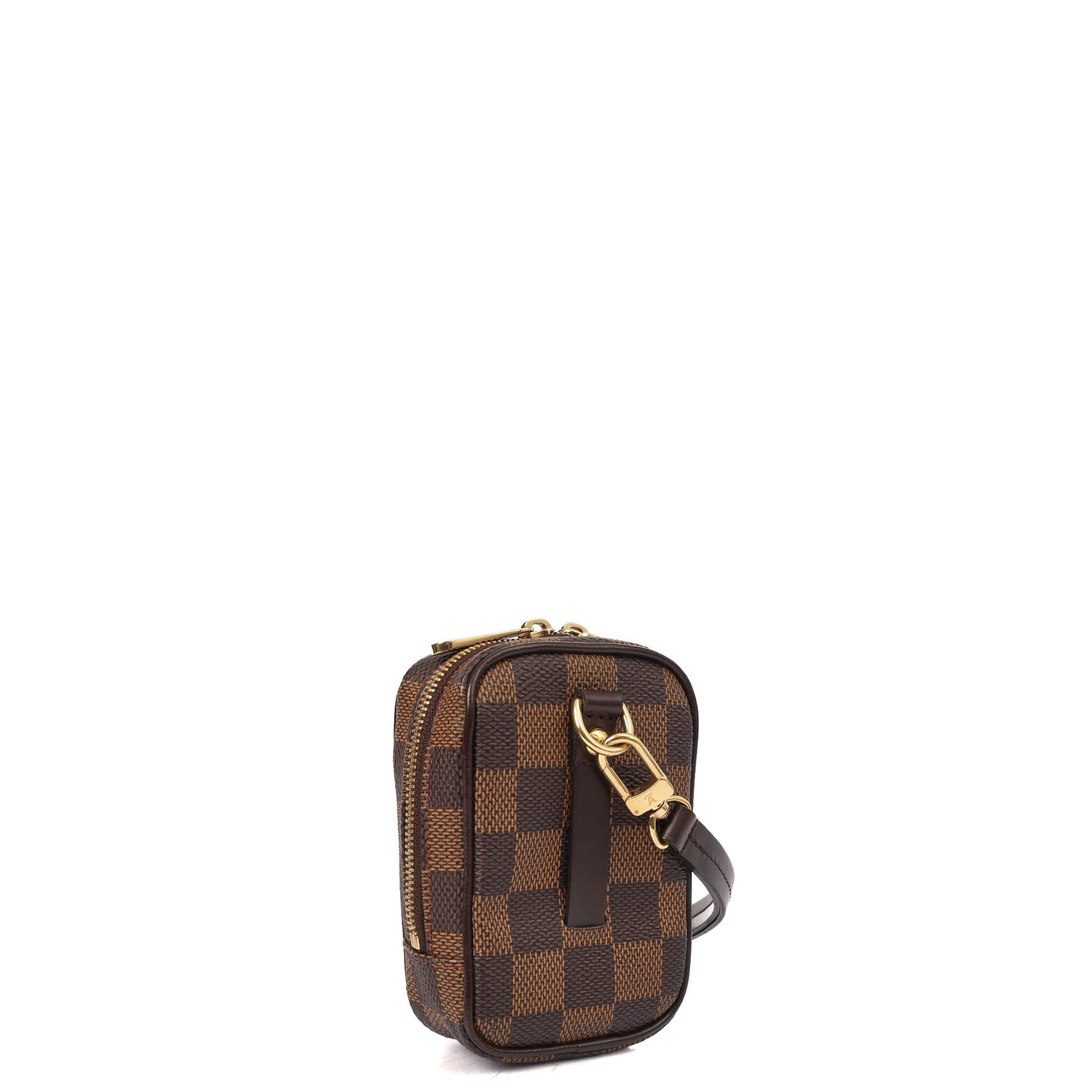 Louis Vuitton Cross Body Etui Voyage MM  in Damier, Canvas — Side View