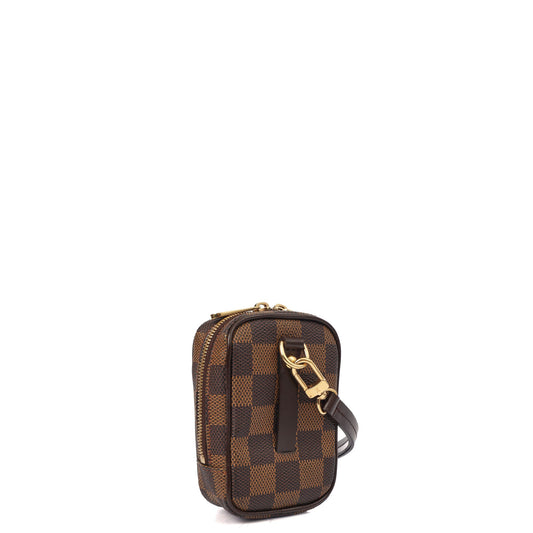 Louis Vuitton Cross Body Etui Voyage MM  in Damier, Canvas — Side View