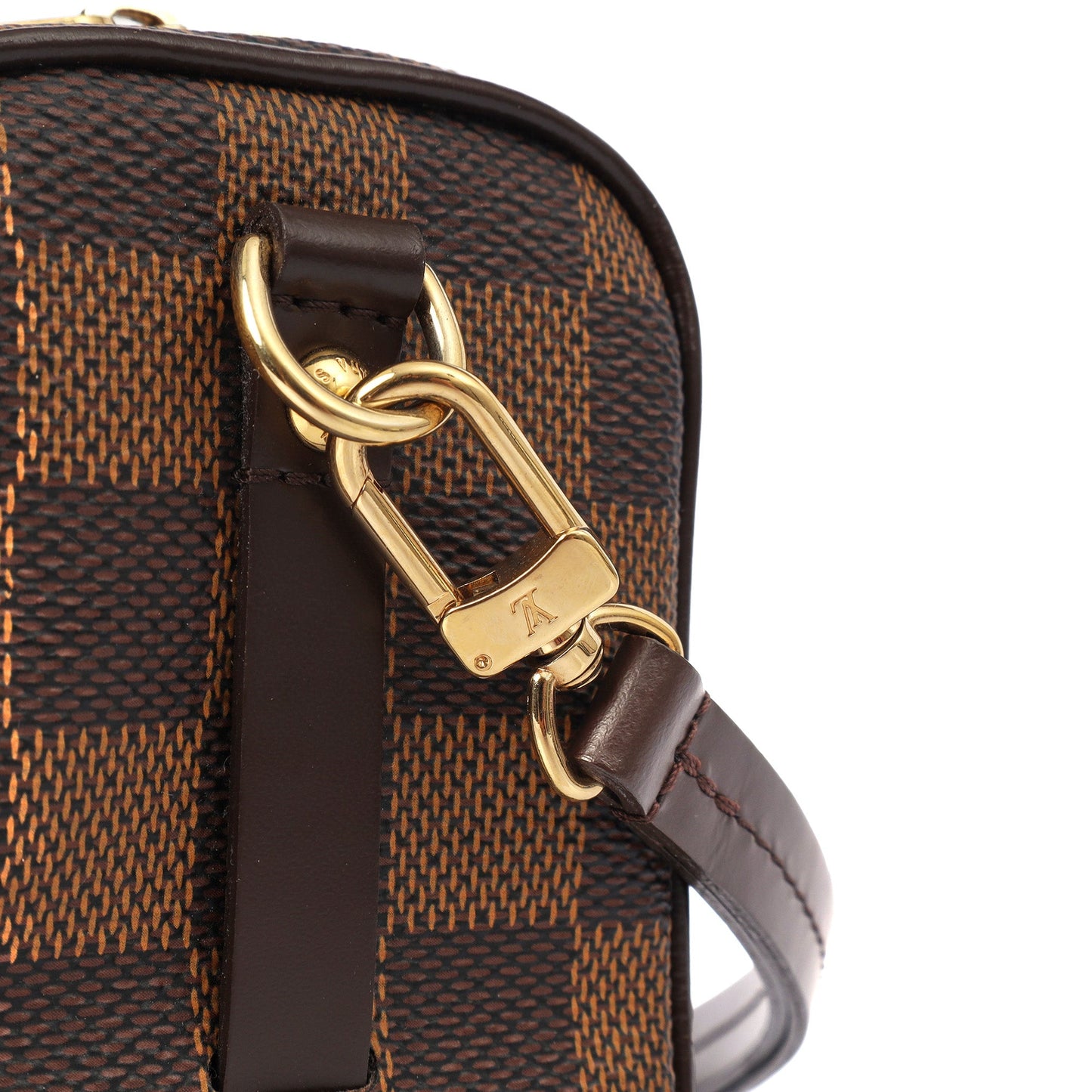 Louis Vuitton Cross Body Etui Voyage MM  in Damier, Canvas — Lifestyle View