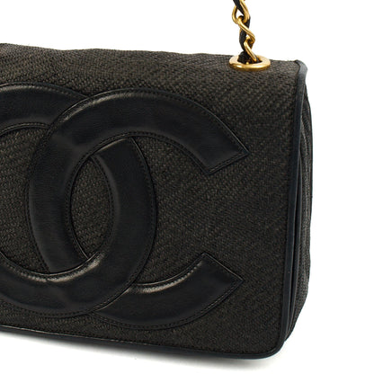 Chanel Cross Body Vintage Flap Bag  in Black, Other — Alternate View 23