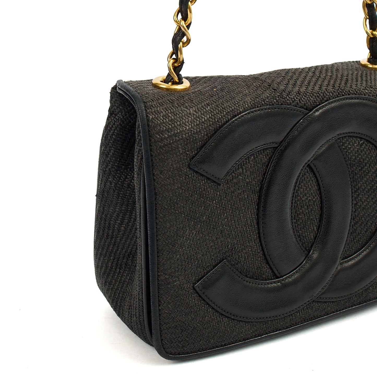 Chanel Cross Body Vintage Flap Bag  in Black, Other — Alternate View 14