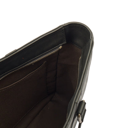 Louis Vuitton Tote Tadao  in Damier Carbon, Calfskin Leather — Detail View