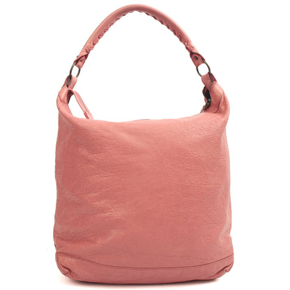 Balenciaga Shoulder Bag Classic Day Hobo in Pink, Leather — Back View