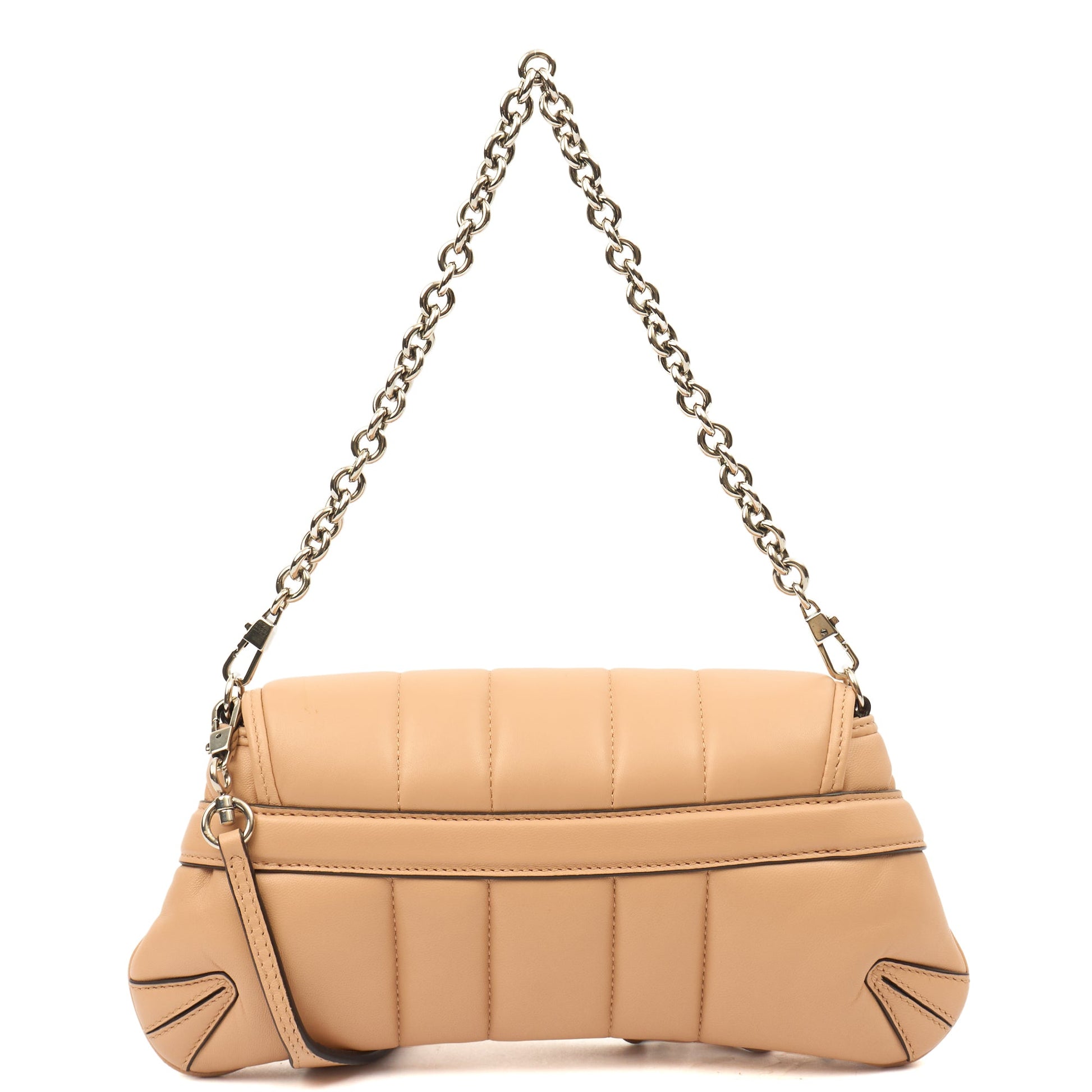 Gucci Shoulder Bag 1955 Horsebit Shoulder Bag in Pink Sand, Leather — Detail View