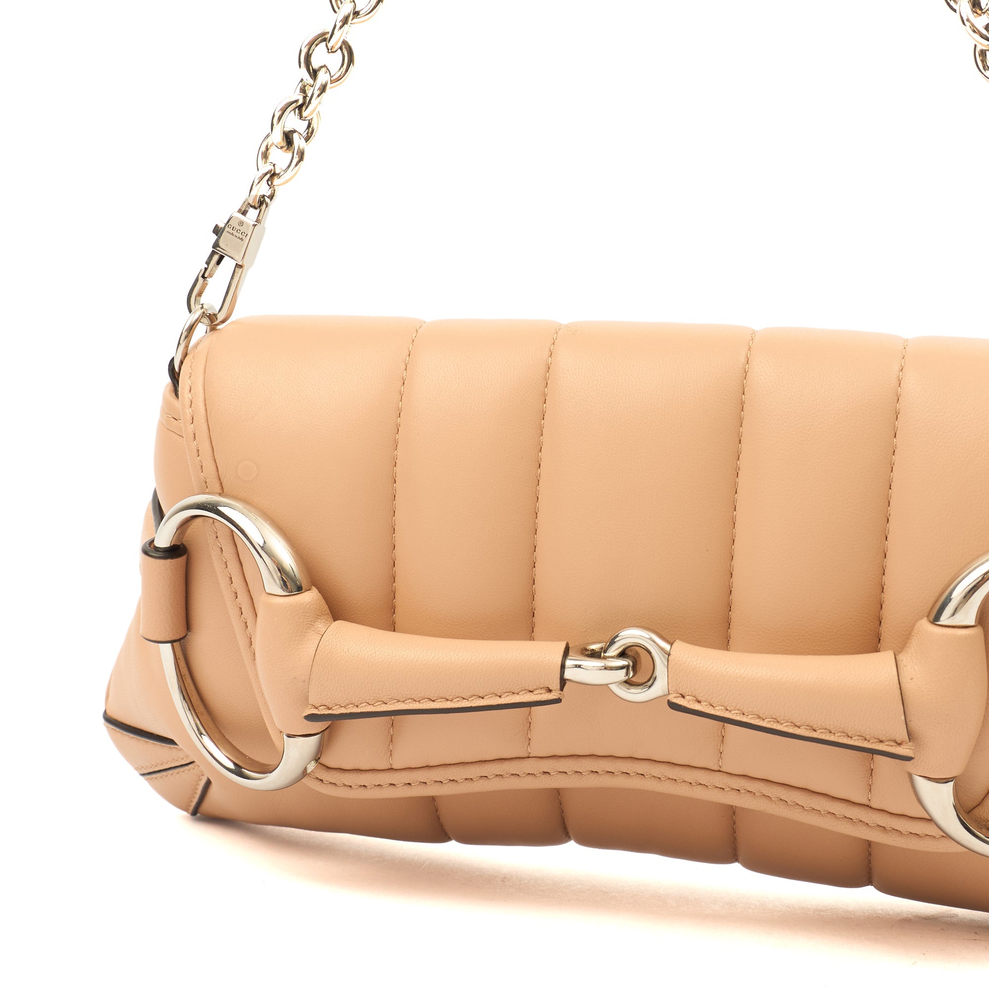 Gucci Shoulder Bag 1955 Horsebit Shoulder Bag in Pink Sand, Leather — Alternate View 9