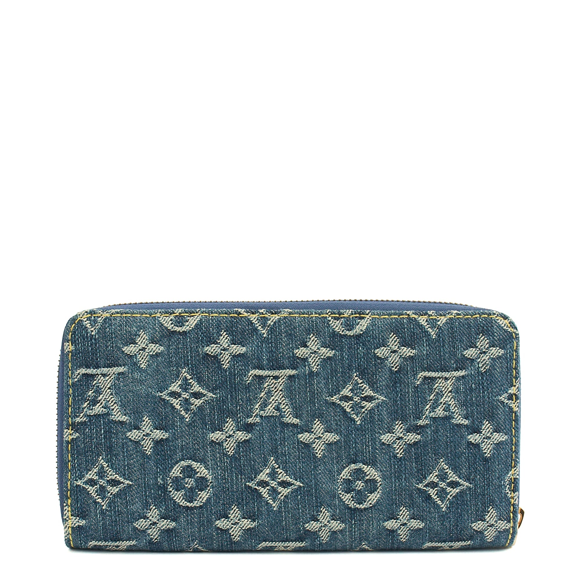 Louis Vuitton Wallet Zippy Wallet in Denim, Canvas — Alternate View 10