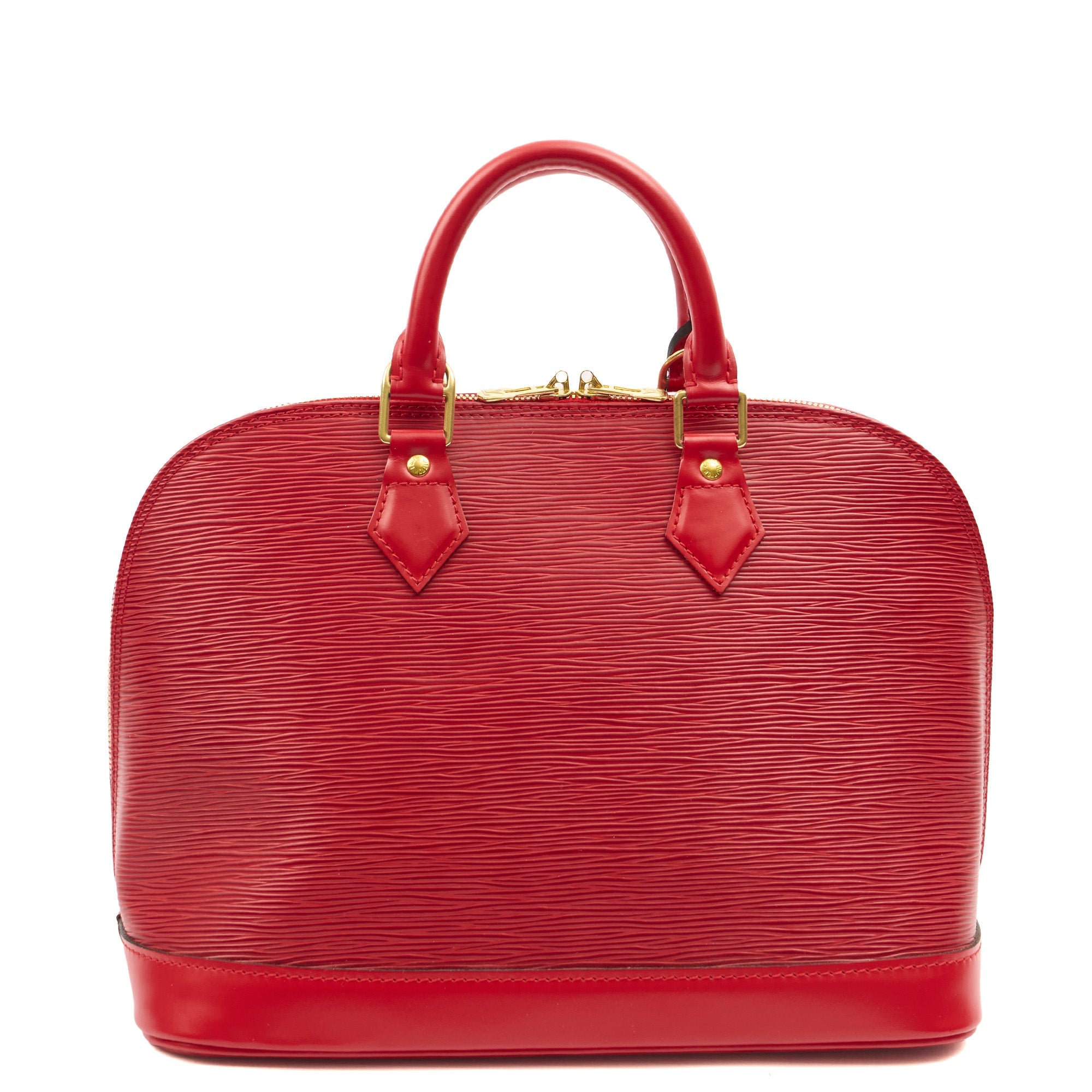 Louis Vuitton Tote Alma MM in Red, Epi Leather — Alternate View 15