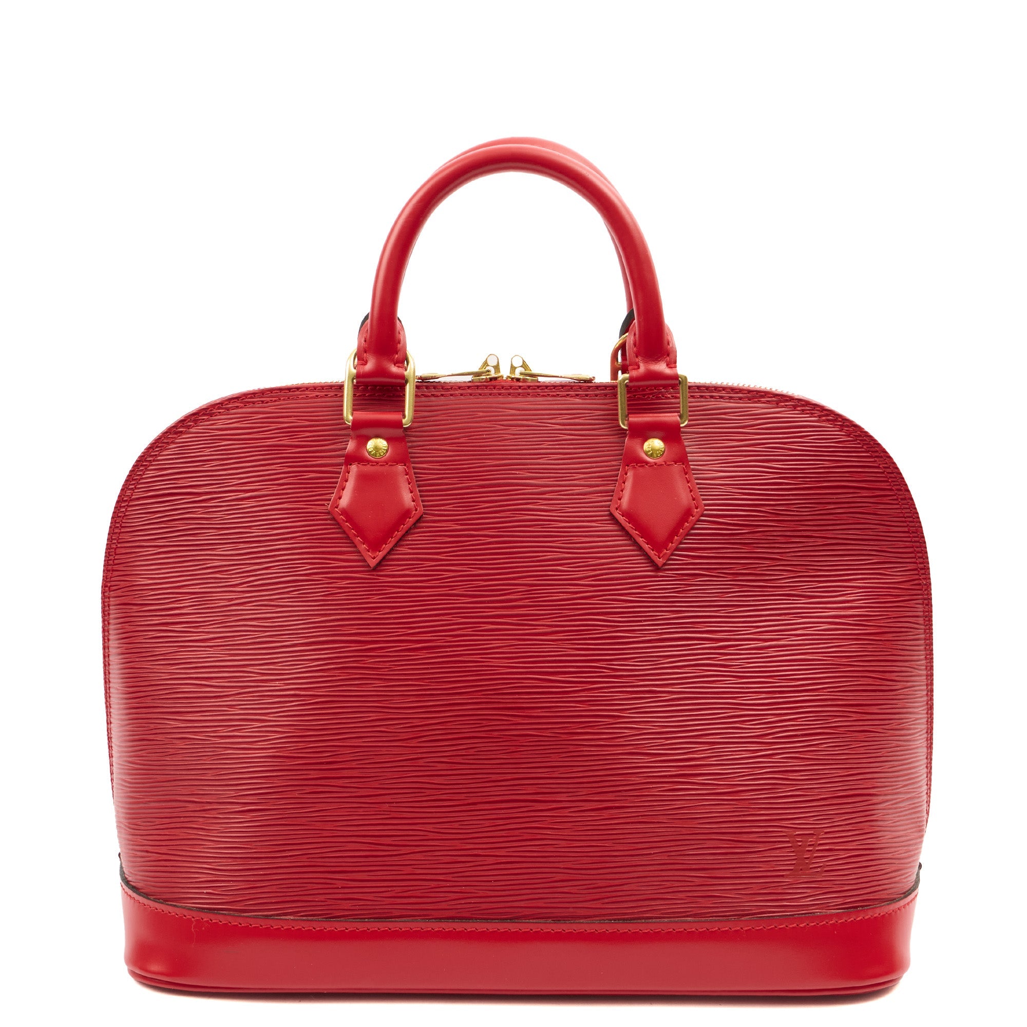 Louis Vuitton Tote Alma MM in Red, Epi Leather — Alternate View 13