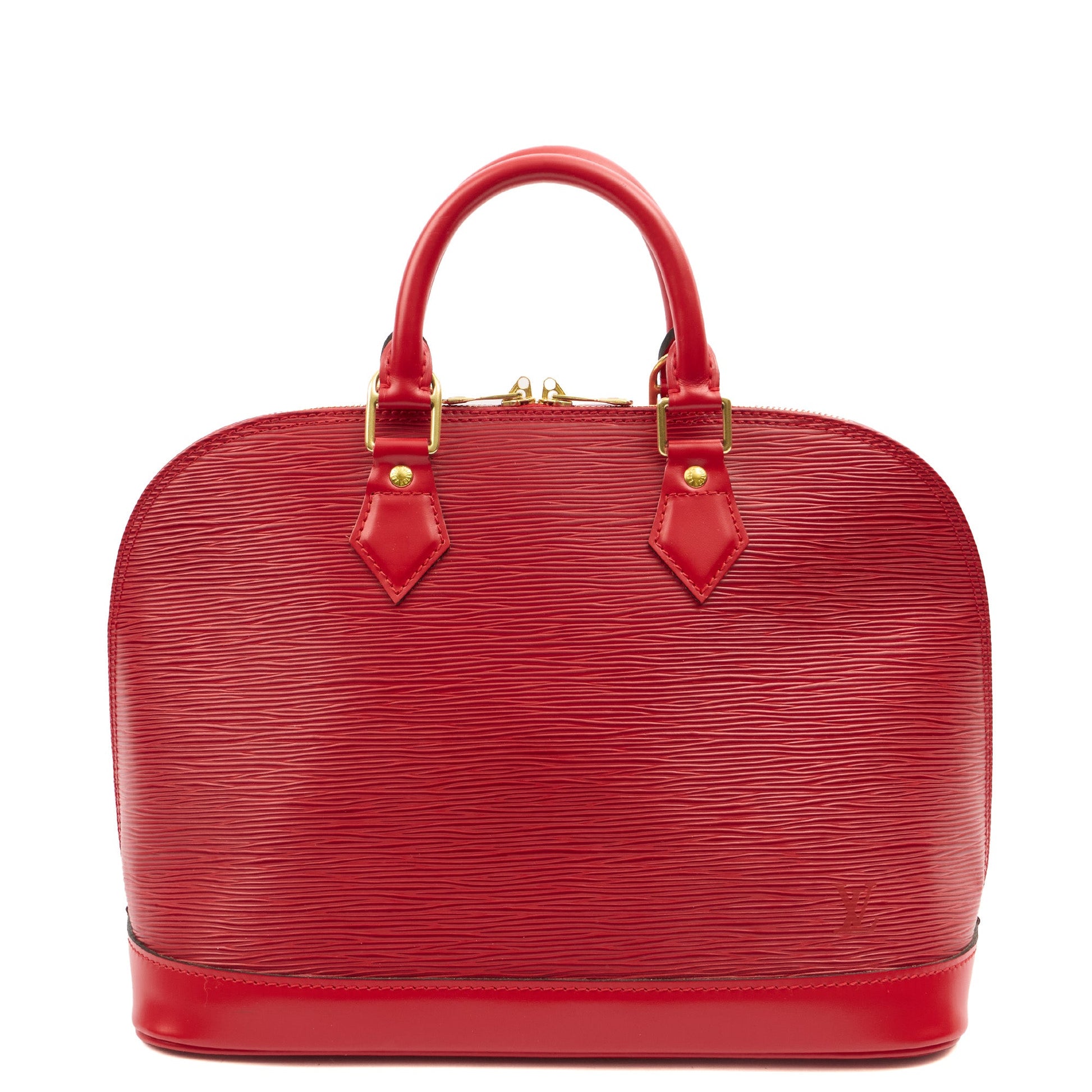 Louis Vuitton Tote Alma MM in Red, Epi Leather — Alternate View 7