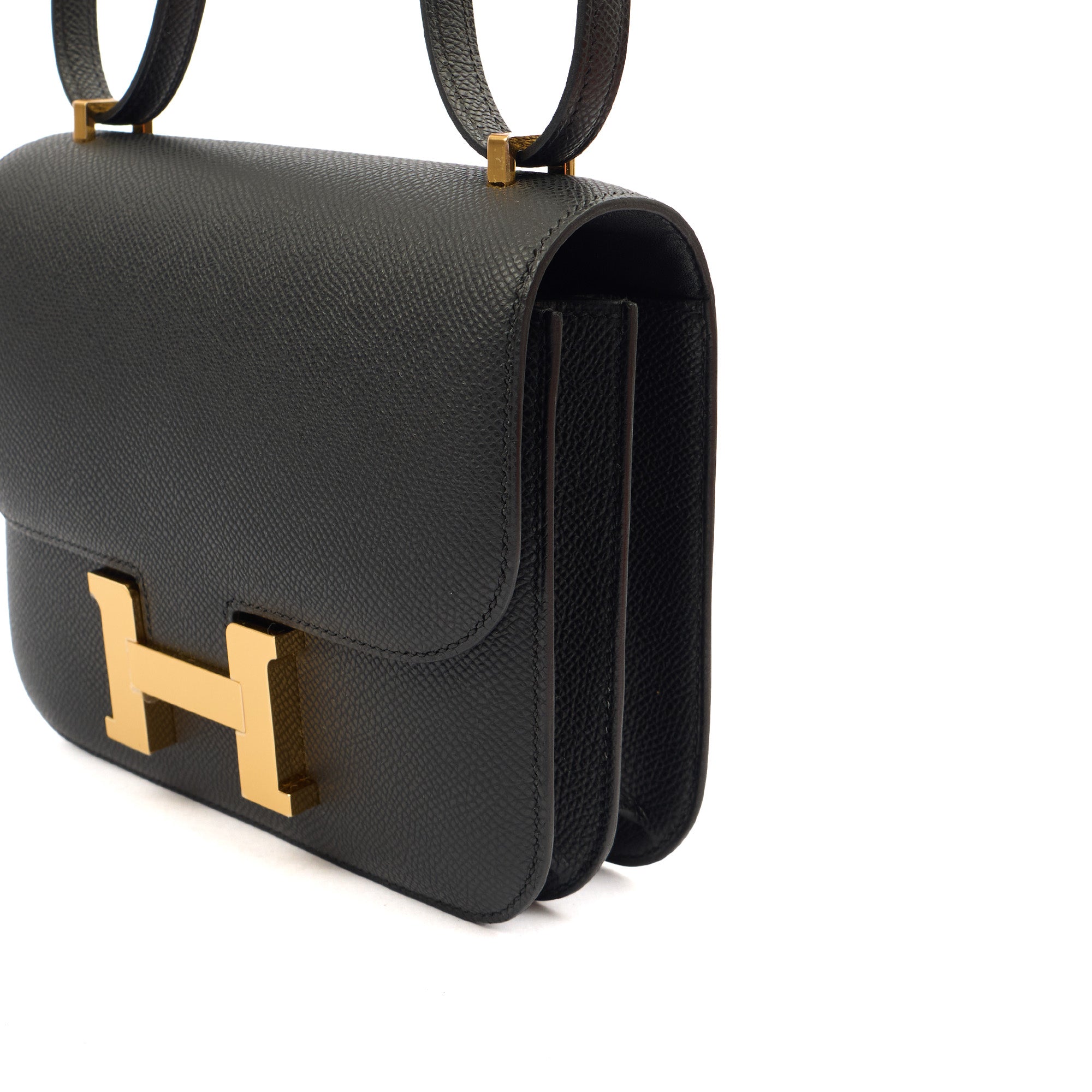 Hermes Shoulder Bag Constance 18 in Black, Epsom Leather — Alternate View 27