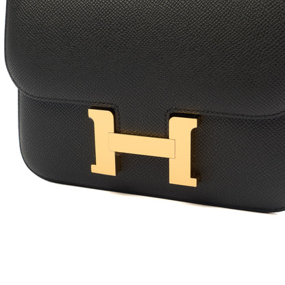 Hermes Shoulder Bag Constance 18 in Black, Epsom Leather — Alternate View 31