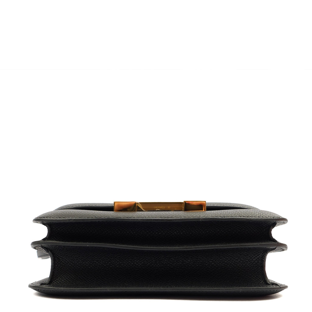 Hermes Shoulder Bag Constance 18 in Black, Epsom Leather — Alternate View 26