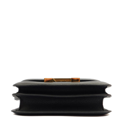 Hermes Shoulder Bag Constance 18 in Black, Epsom Leather — Alternate View 26