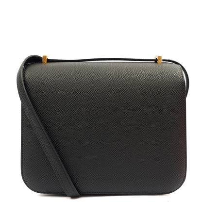 Hermes Shoulder Bag Constance 18 in Black, Epsom Leather — Alternate View 25