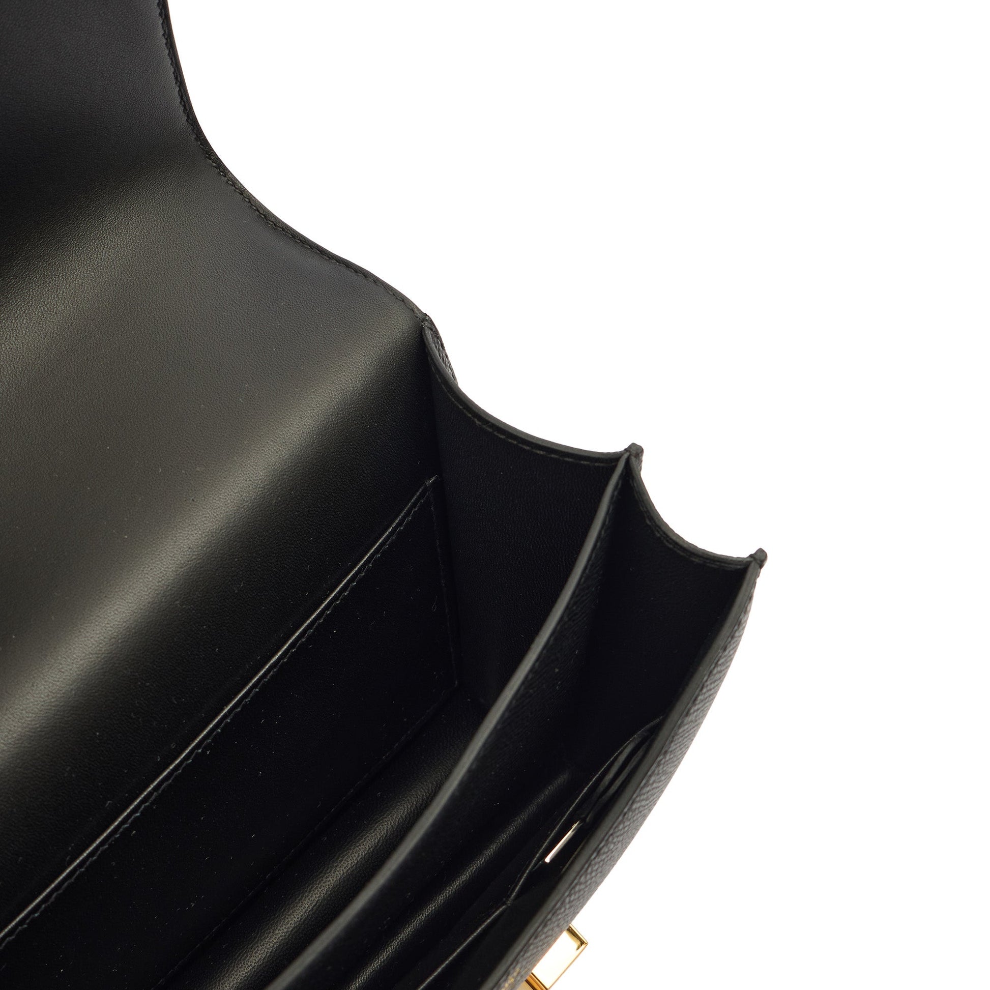 Hermes Shoulder Bag Constance 18 in Black, Epsom Leather — Alternate View 22