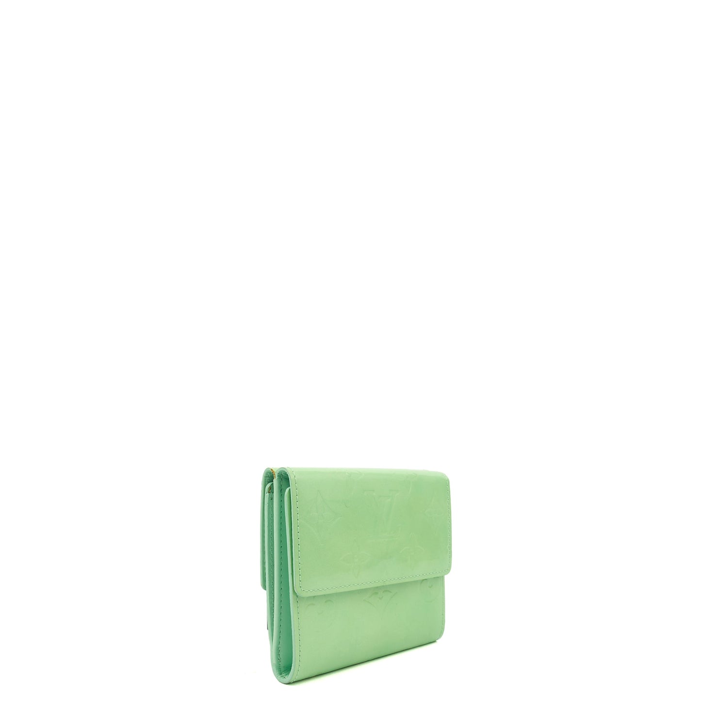 Louis Vuitton Wallet Wallet in Green, Patent Leather — Alternate View 10