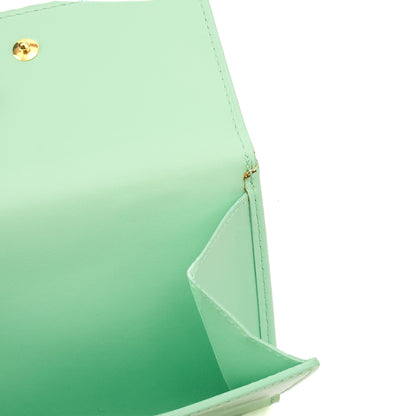 Louis Vuitton Wallet Wallet in Green, Patent Leather — Detail View