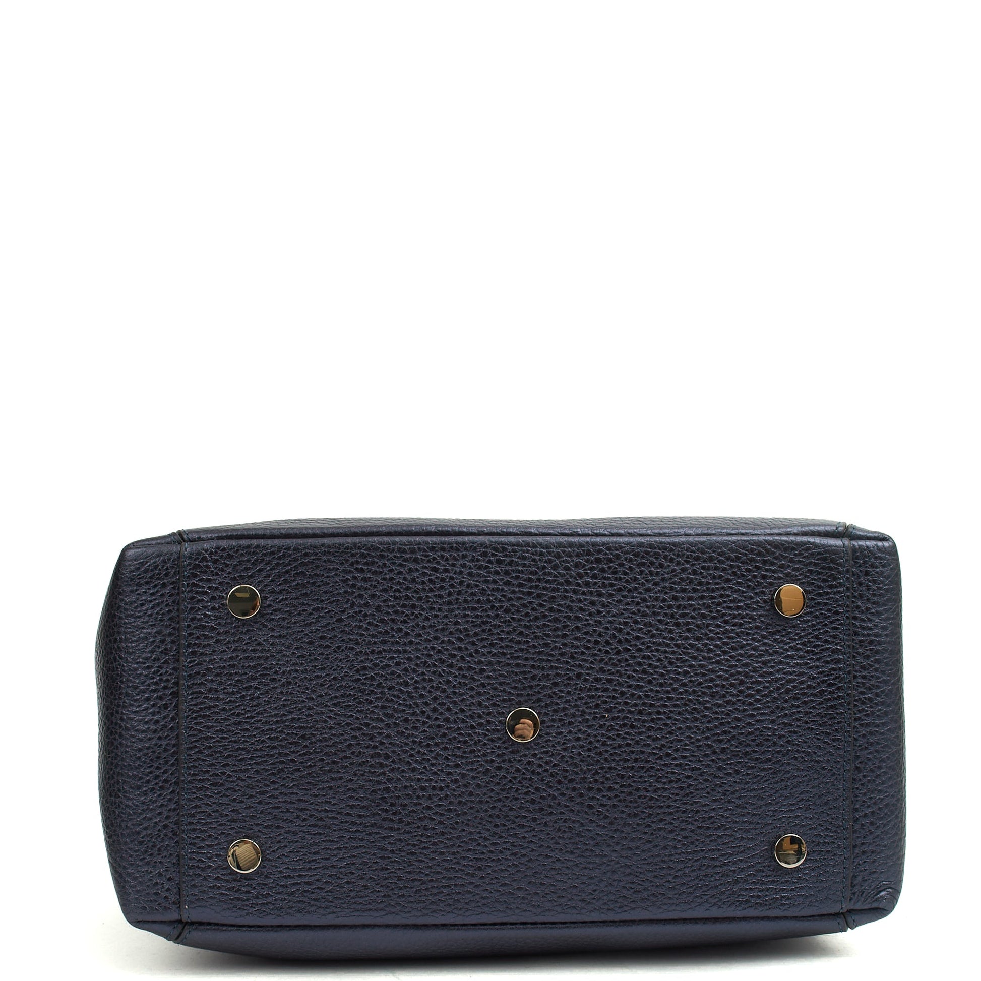 Aspinal of London Top Handle London Tote - Midi in Blue, Exotic Effect Leather — Alternate View 10