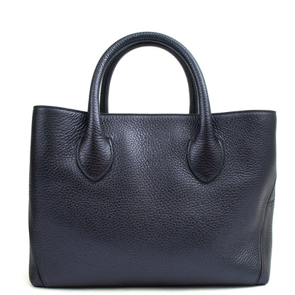 Aspinal of London Top Handle London Tote - Midi in Blue, Exotic Effect Leather — Alternate View 9