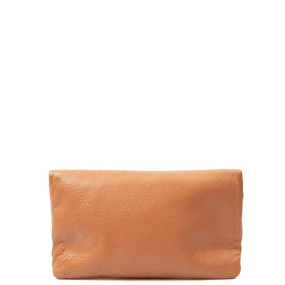 Mulberry Clutch Postman's Lock Clutch in Orange, Calfskin Leather — Back View
