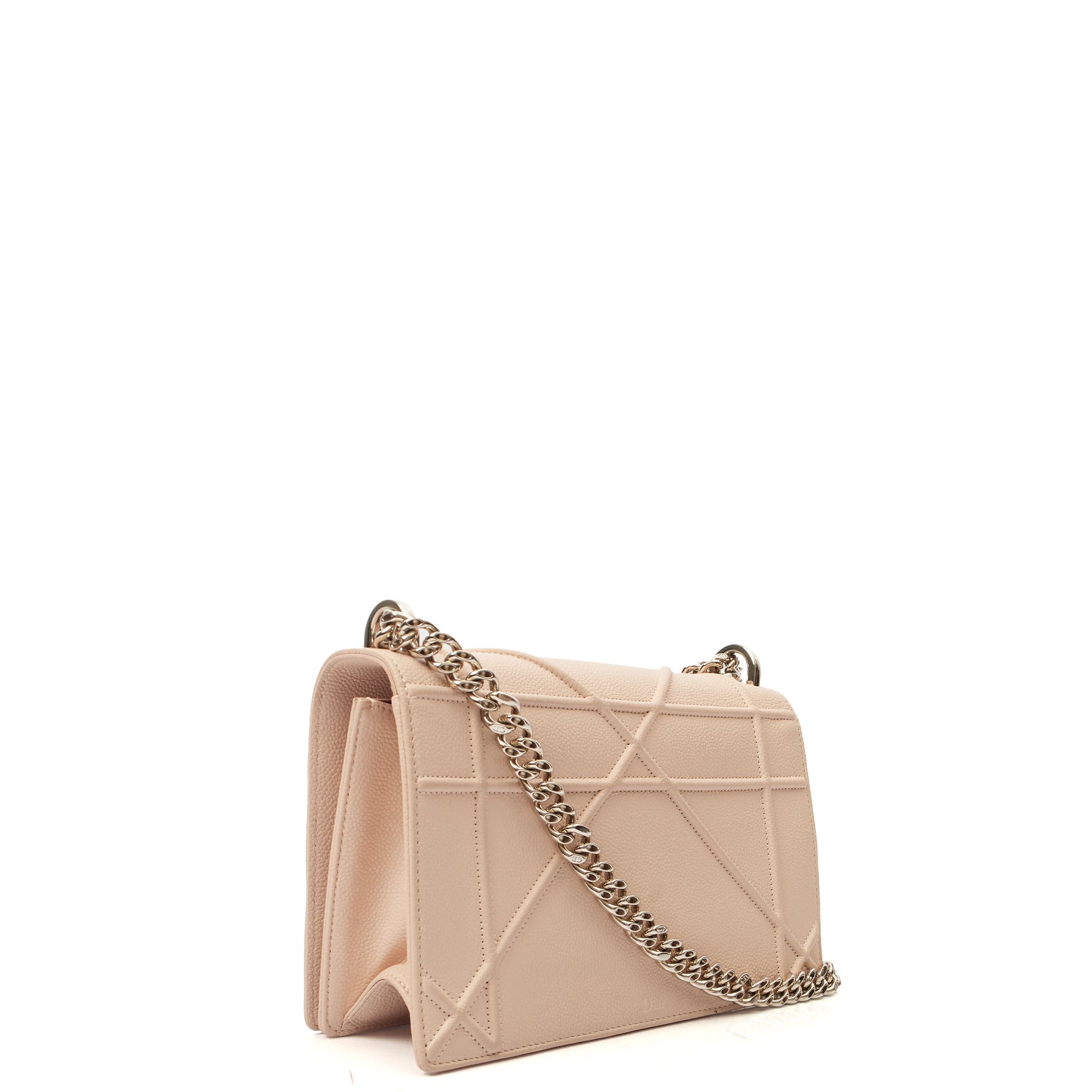 Christian Dior Shoulder Bag Diorama - Medium in Neutral, Calfskin — Side View