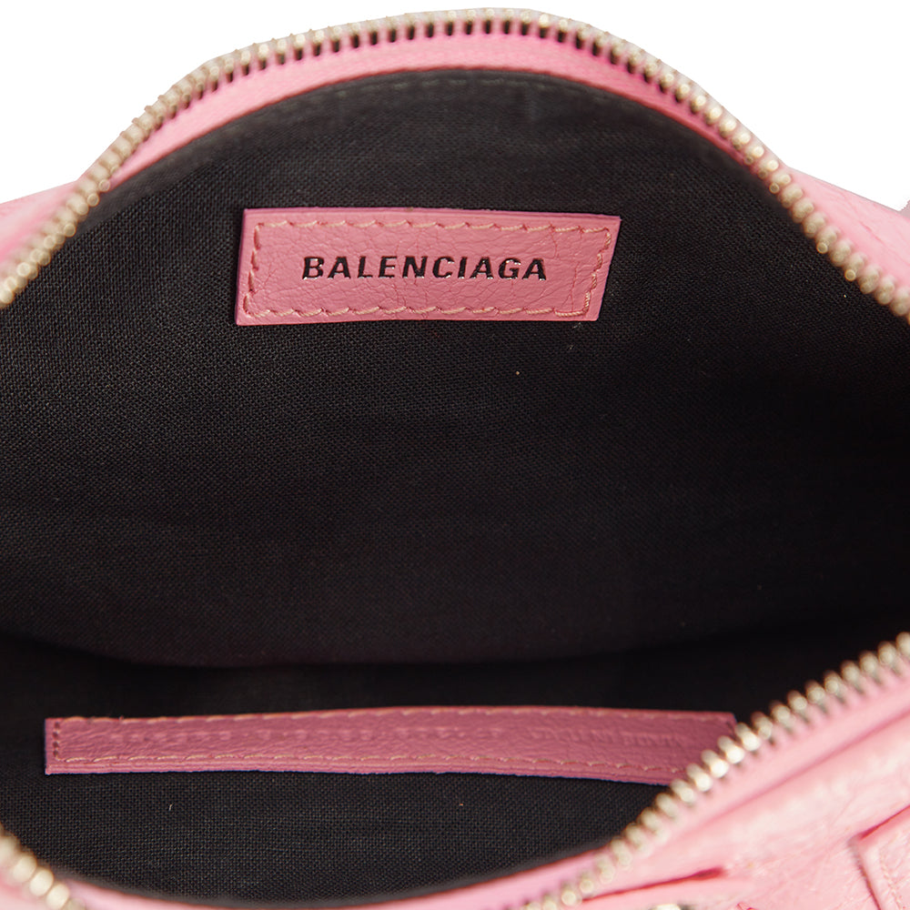 Balenciaga Shoulder Bag Le Cagole XS in Pink, Leather — Alternate View 7
