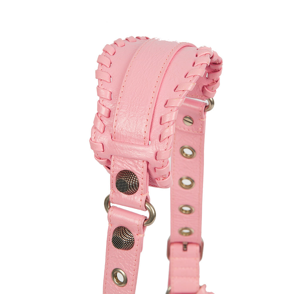 Balenciaga Shoulder Bag Le Cagole XS in Pink, Leather — Detail View