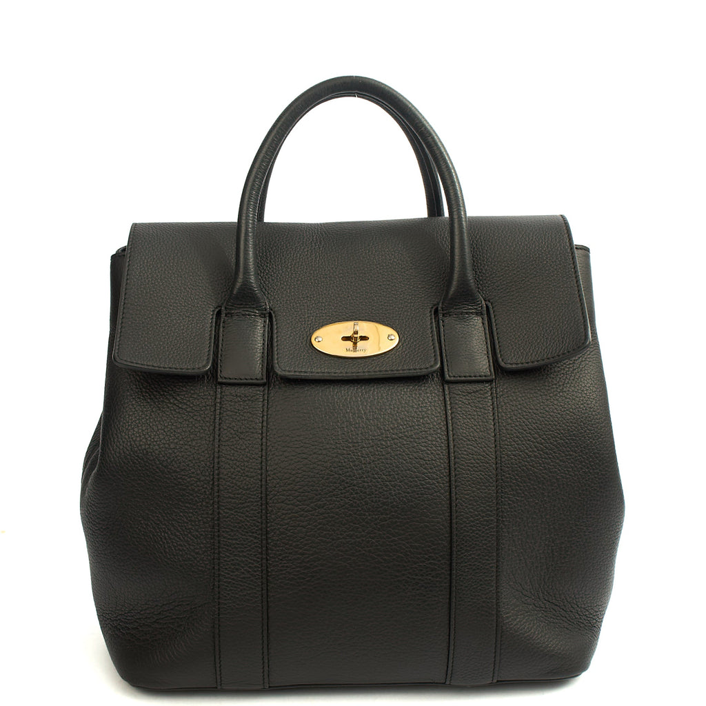 Mulberry Backpack Bayswater Backpack in Black, Leather — Alternate View 7