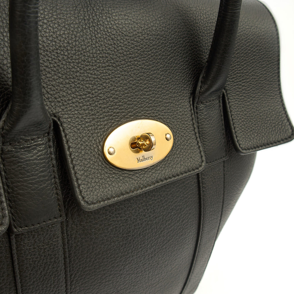 Mulberry Backpack Bayswater Backpack in Black, Leather — Side View
