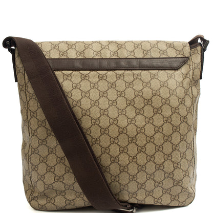 Gucci Satchel Satchel in GG Supreme, GG Supreme Canvas — Back View