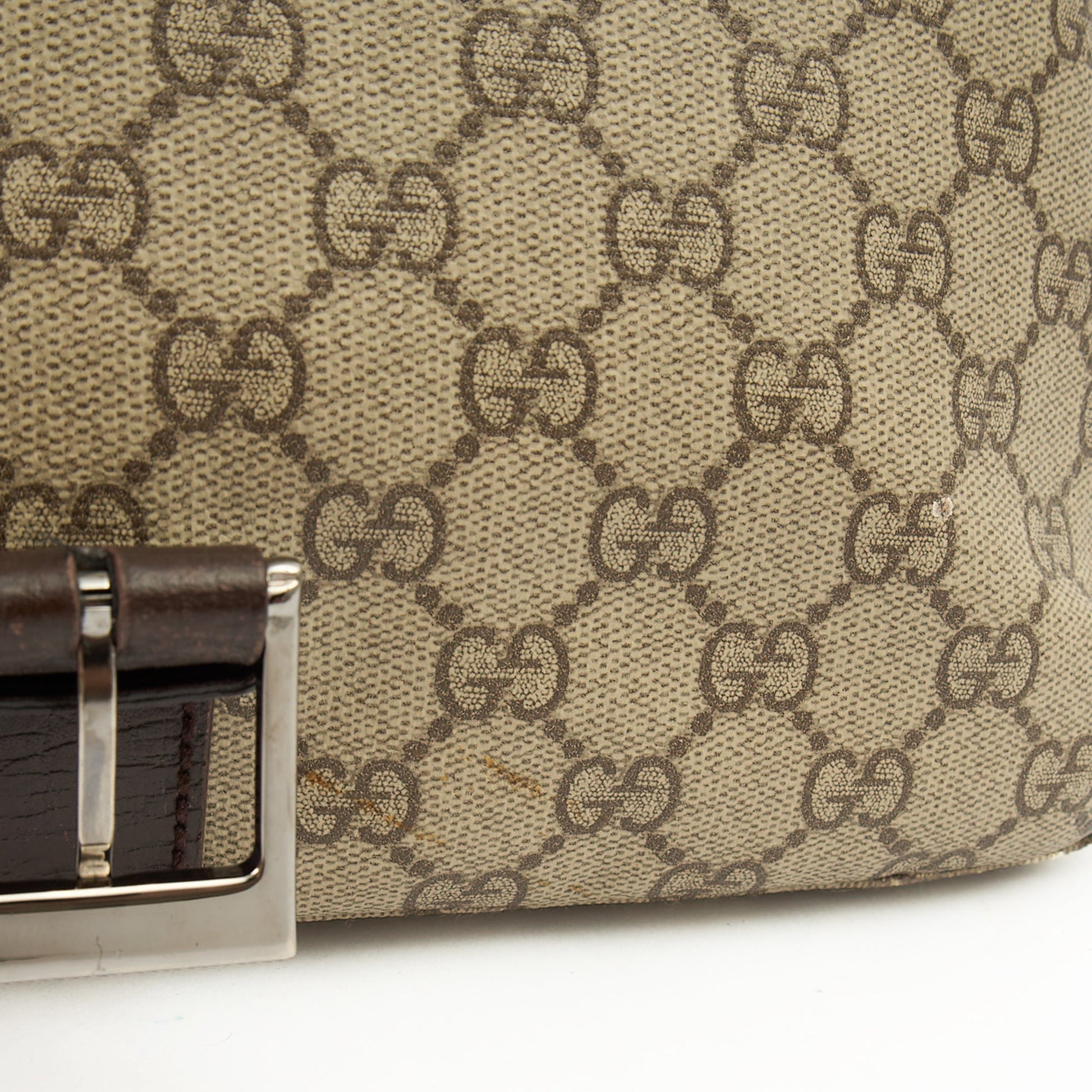 Gucci Satchel Satchel in GG Supreme, GG Supreme Canvas — Detail View