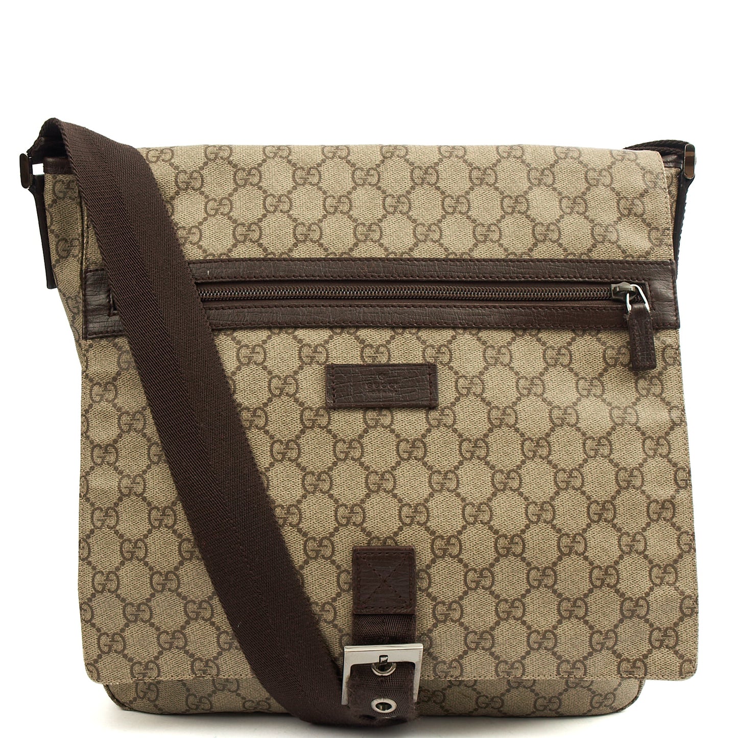 Gucci Satchel Satchel in GG Supreme, GG Supreme Canvas — Front View