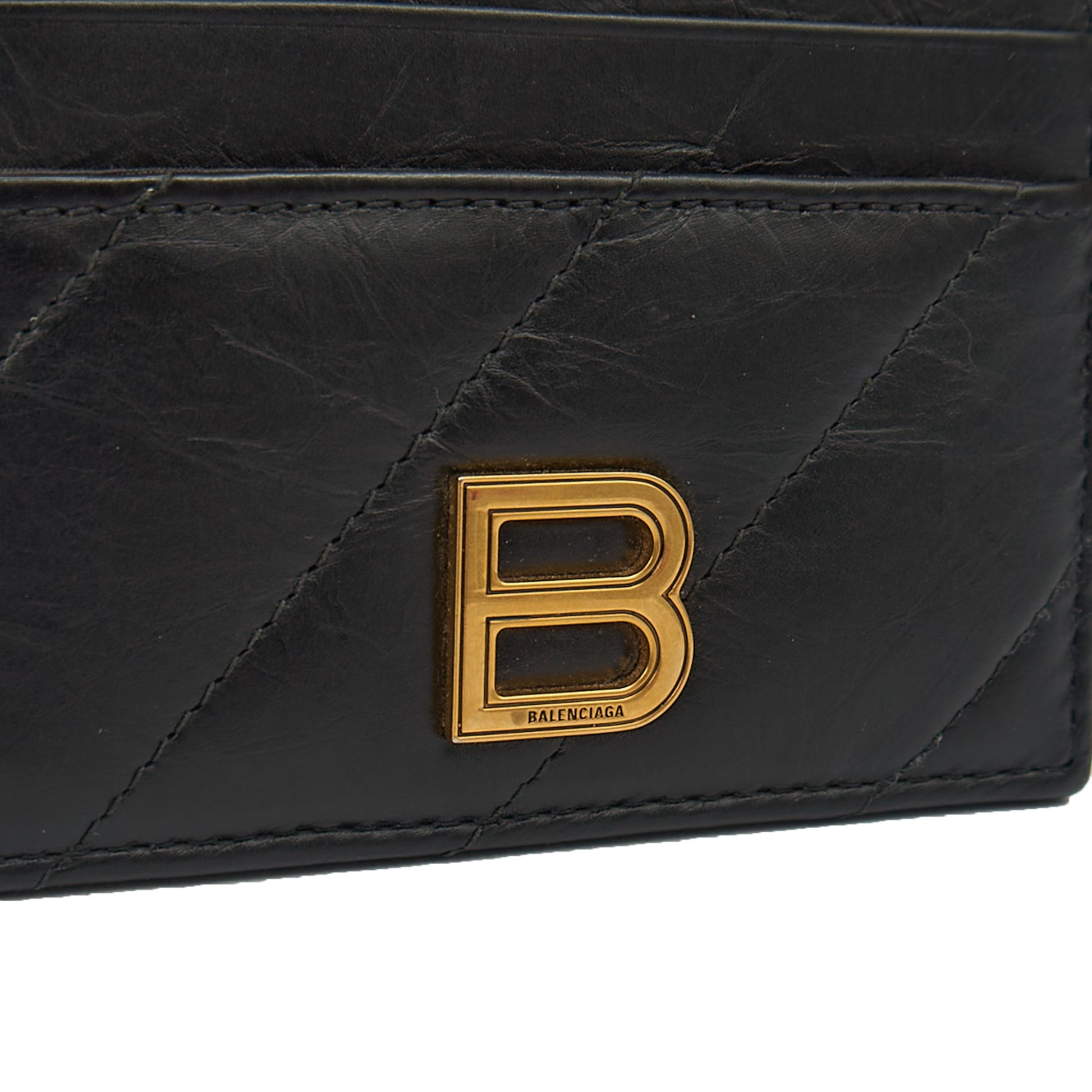 Balenciaga Card Holder Neo Classic Card Holder in Black, Leather — Lifestyle View