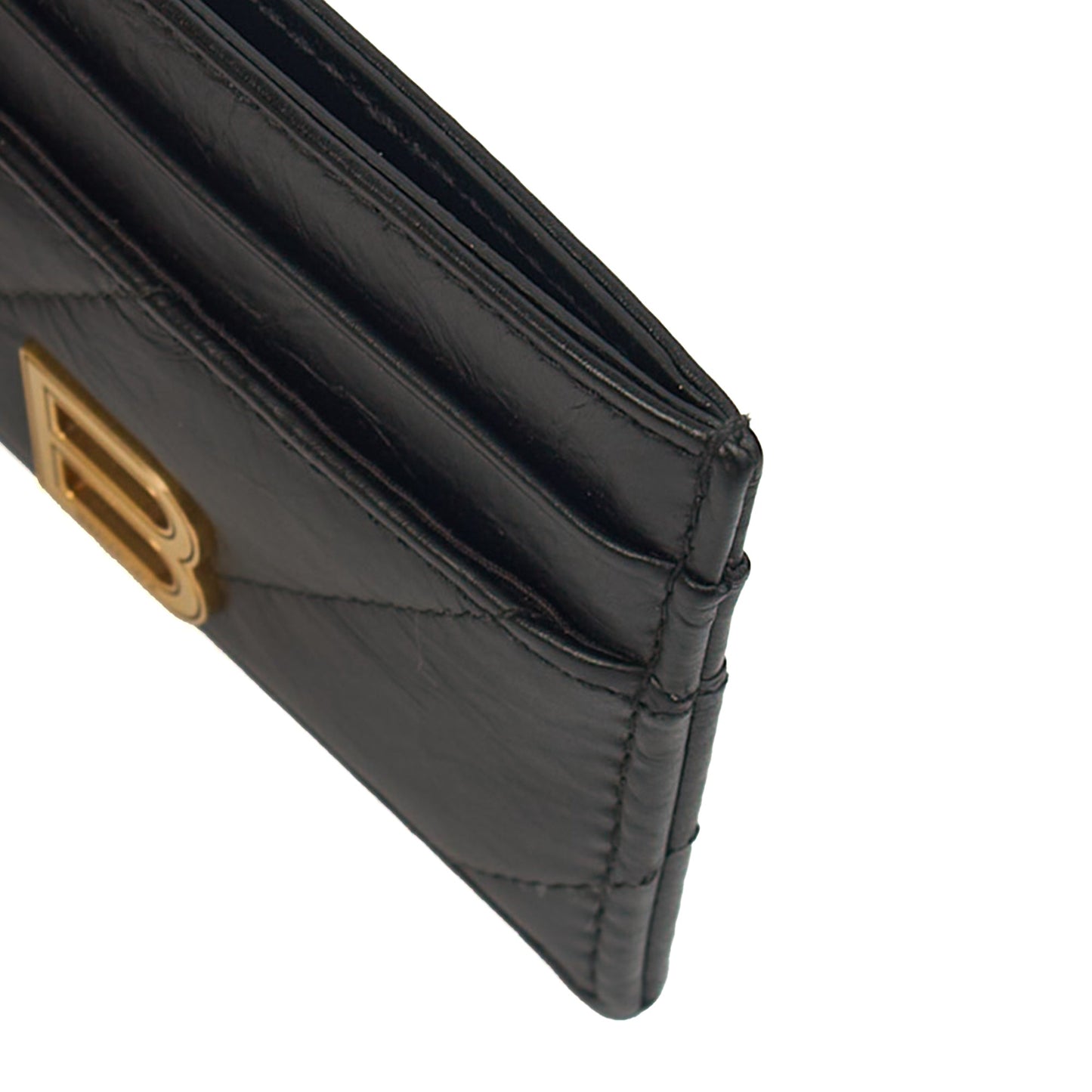 Balenciaga Card Holder Neo Classic Card Holder in Black, Leather — Top View