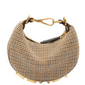 Fendi Mini Bag Fendigraphy - Nano in Brown, Fabric — Front View