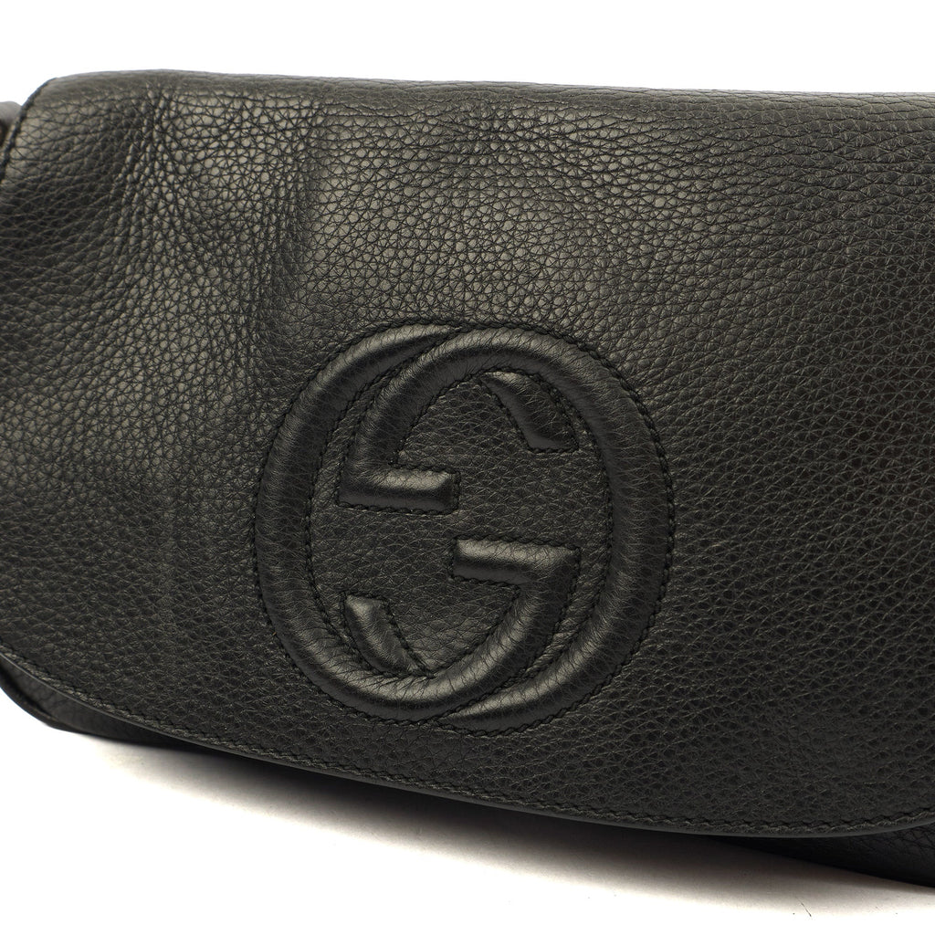 Gucci Cross Body Soho Chain Shoulder Bag in Black, Leather — Alternate View 12